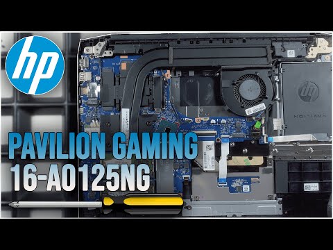 HP Pavilion Gaming 16-a0125ng von Innen - RAM, SSD, Akku, Lüfter wechseln