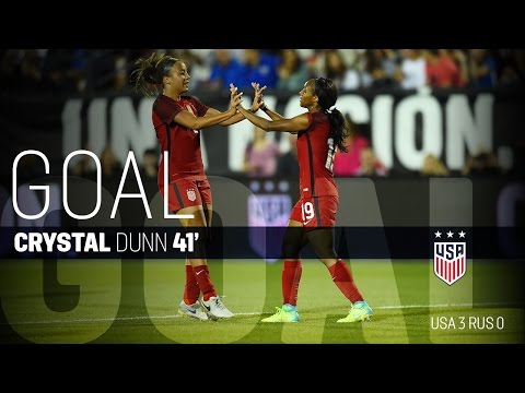 WNT vs. Russia: Crystal Dunn Second Goal - April 6, 2017