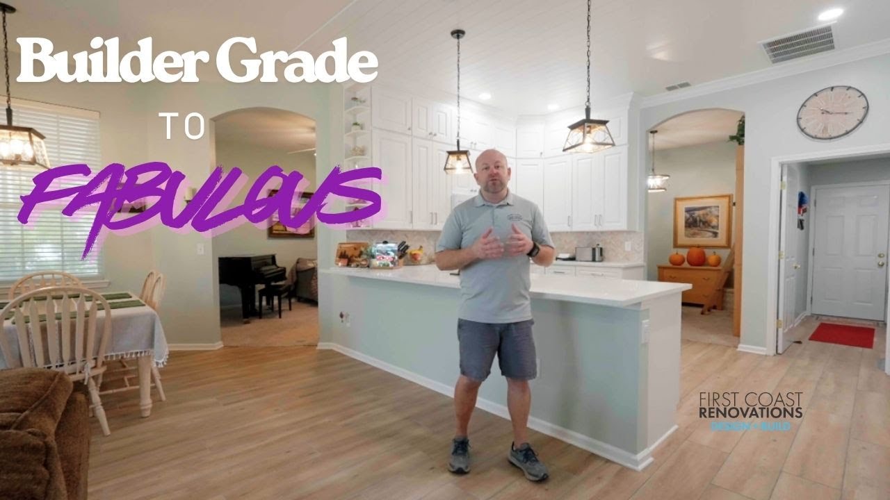 Builder Grade to FABULOUS Kitchen Remodel  in St. Augustine, Florida