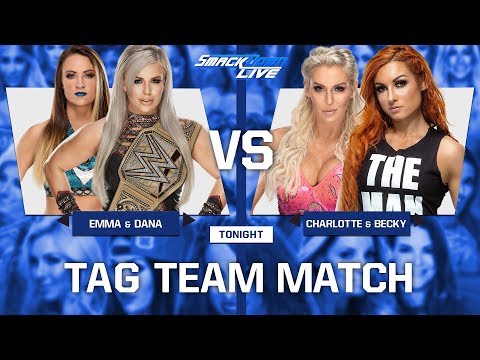 WWE 2K19 Universe Mode  - SDL Series - Emma & Dana Brooke v Charlotte Flair & Becky Lynch