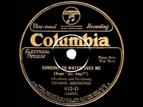 1926 George Gershwin - Someone To Watch Over Me (piano solo)