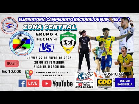 Balonmano | ITA VS YPANE | Femenino | Eliminatoria Nacional de Mayores 2026 | Zona Central 