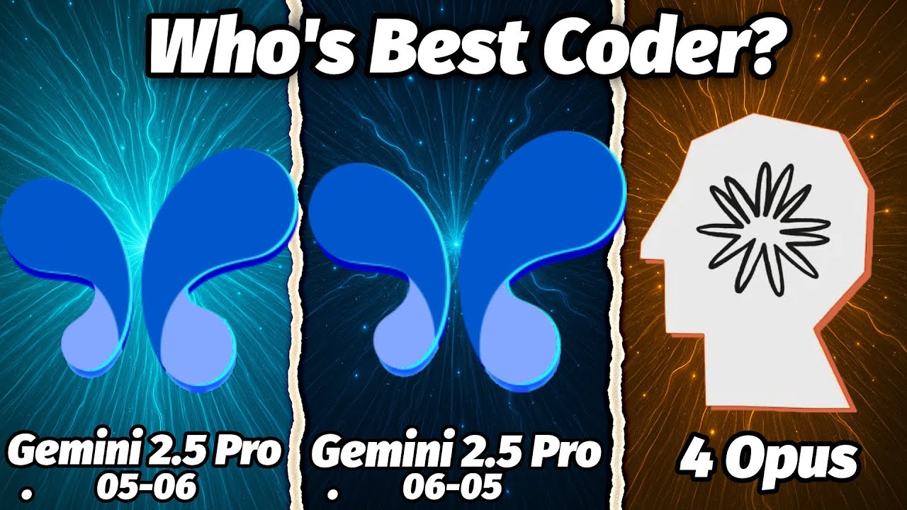 Who's Best Coding AI? Gemini 2.5 Pro Old vs New vs Claude 4 Opus!
