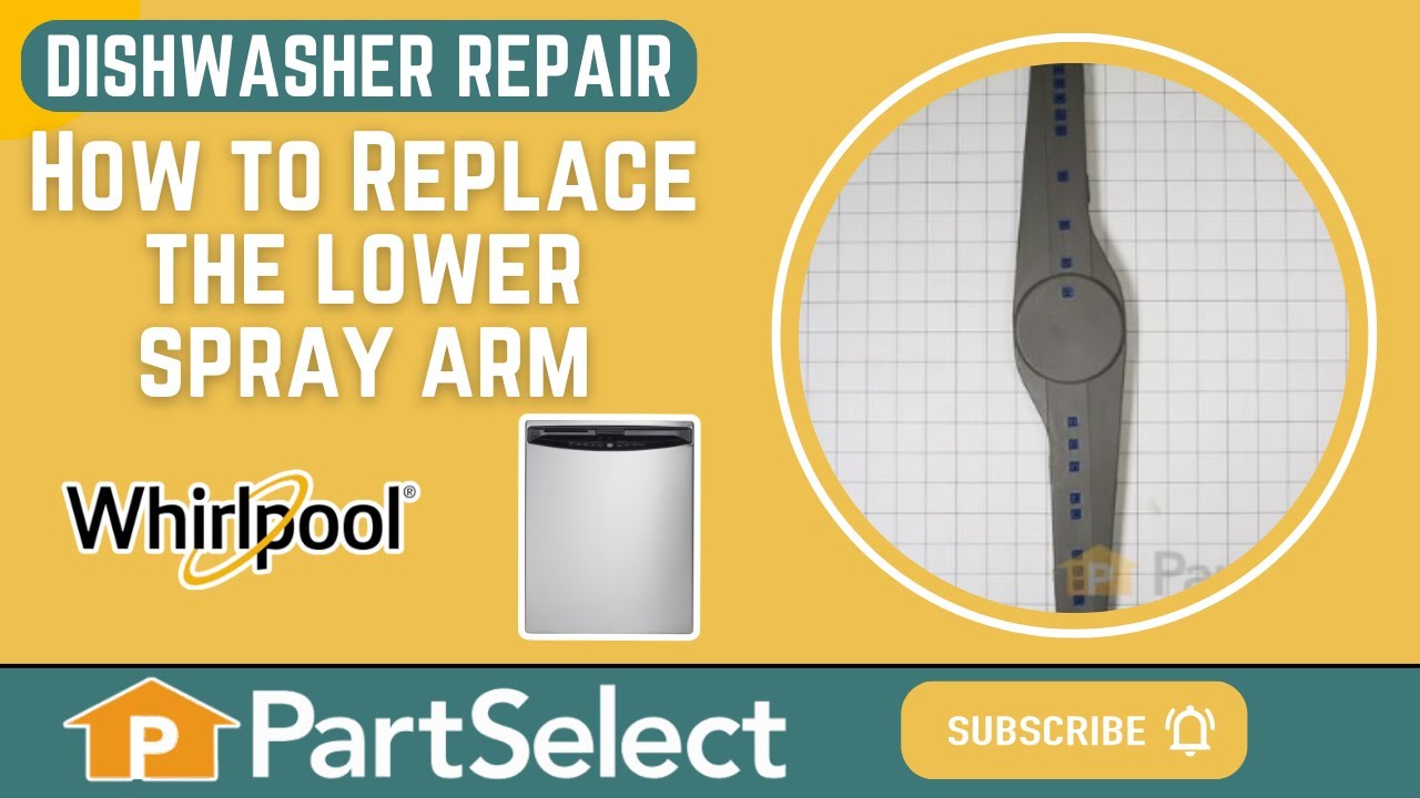 Replacing your Whirlpool Dishwasher Lower Spray Arm Replacing your Whirlpool Dishwasher Lower Spray Arm
