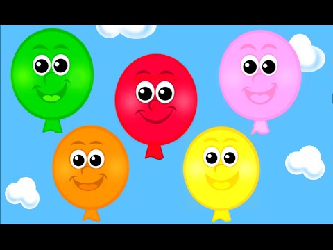 The Balloon Song - Learn 10 Color Song for Children, Toddlers and Babies