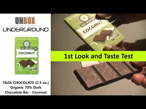 TAZA CHOCOLATE | Organic Dark Chocolate - Coconut | 1st Look and Taste Test
