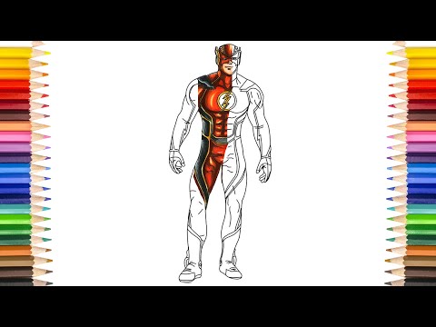 The FLASH Epic Coloring Pages | The Oddest Flash Suit Coloring Pages
