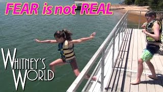 Jumping off the Roof Into the Lake | Whitney and Blakely