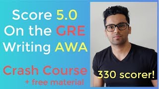 GRE Crash Course | Score 5.0 in AWA Writing | No Coaching Required