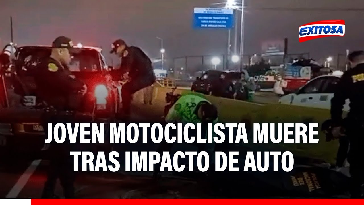 🔴🔵 Joven motociclista perdió la vida tras impacto de auto