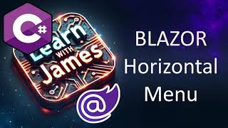 Blazor Horizontal Menu