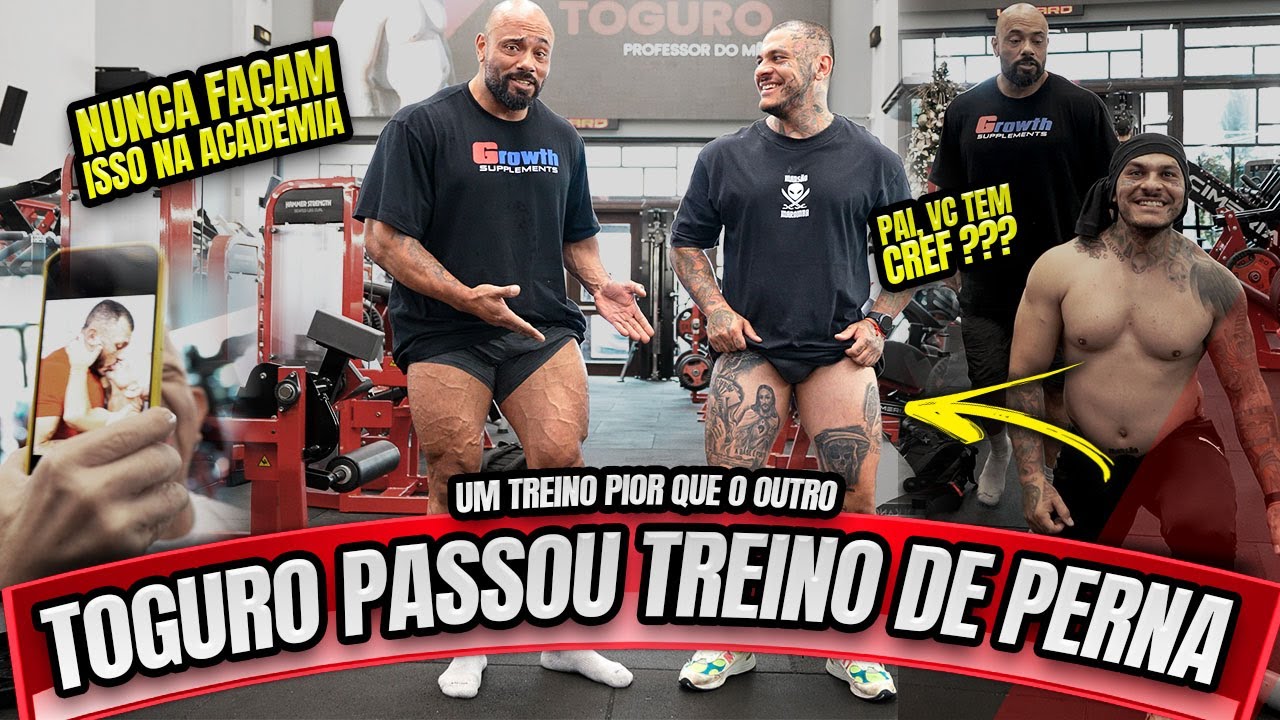 TOGURO PERSONAL DO BALESTRIN - O PIOR TREINO DE PERNAS DA VIDA DELE!