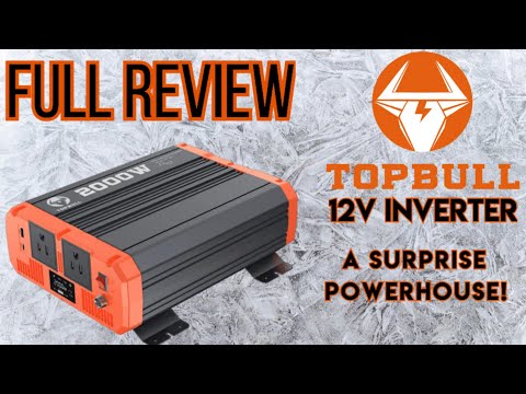 TOPBULL 2000W PURE SINE WAVE INVERTER REVIEW | A+ OPTION FOR 12V DC SYSTEMS | RV, TRAVEL TRAILER +