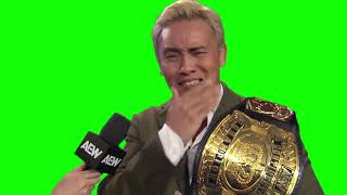Kazuchika Okada "it was so...easy" green screen