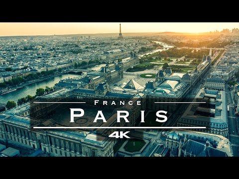 Paris, France 🇫🇷 - by drone [4K]