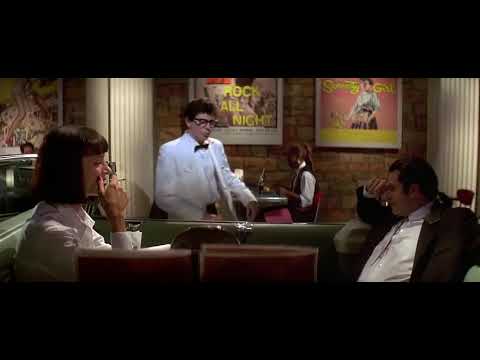 Pulp Fiction Vincent Vega and Mia Wallace Scene 1