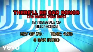 Billy Ocean - There'll Be Sad Songs (To Make You Cry) (Karaoke)