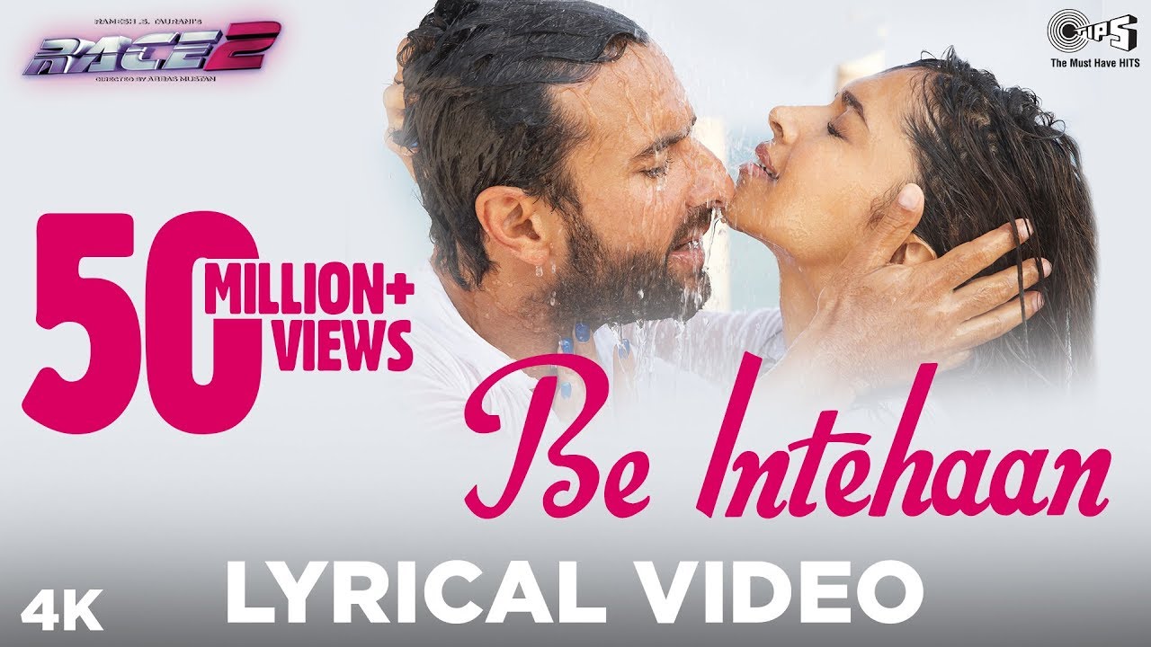 Be Intehaan Lyrics | Race 2 | Saif Ali Khan, Deepika Padukone | Atif Aslam, Sunidhi Chauhan | Pritam Chakraborty