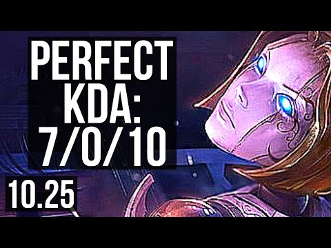 ORIANNA vs ANIVIA (MID) | 7/0/10, 500+ games, Godlike | EUW Diamond | v10.25