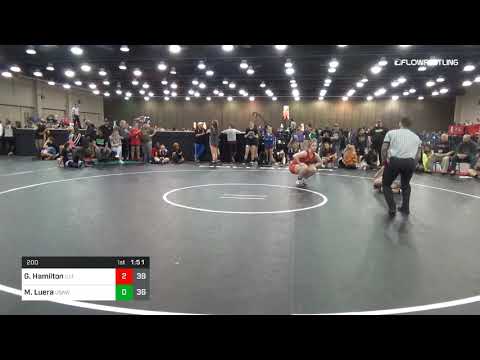 200 Lbs Rr Rnd 5 Gabrielle Hamilton Illinois Dual Vs Maya Luera USAW Draw