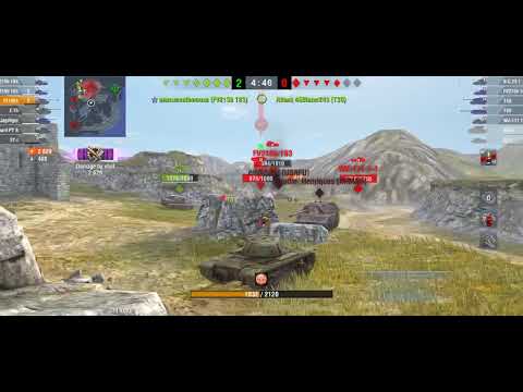 Wot Blitz- T110E5 monster 6.5k dmg Ace