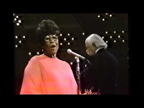 Ella Fitzgerald and Arthur Fiedler on June 29, 1976 at Symphony Hall, Boston MA
