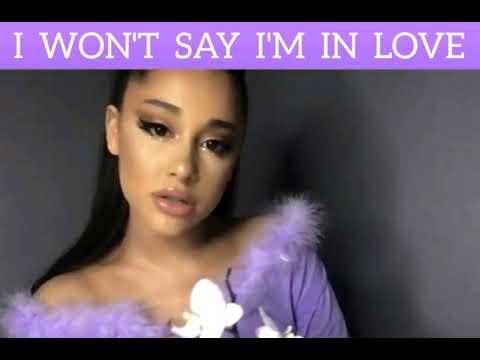 Ariana Grande | I Won't Say I'm In Love (Official Audio)