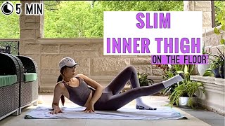 5 Min Quick INNER THIGH Workout- NO Bulk, On The Floor