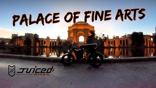 Juiced Bikes City Scrambler FPV Sunset to Dusk Ride | Palace of Fine Arts | Dji Mini 2 Drone 4k