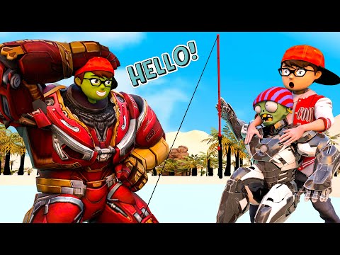 Iron Nickhulk vs Iron Zombie -Scary Teacher 3D MOMMY Lossless Fun Animation