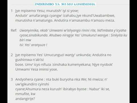 Indirimbo ya 363 mu Gushimisha
