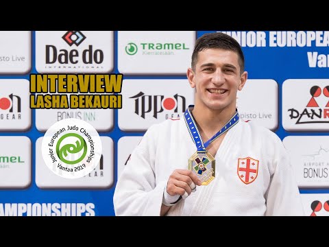 Junior European Judo Championships 2019, Vantaa Finland 🇫🇮- Interview with Lasha Bekauri 🇬🇪