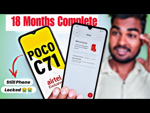 Poco C71, C61, C51, M6 5g & M7 5g Airtel Lock not Unlock After 18 Months !!