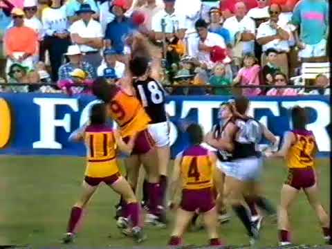 1989 Round 22 Brisbane Vs Carlton at Carrara  25 mins Channel 7  In part 1st quarter Sunday game