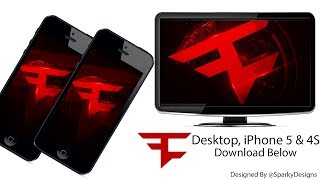 FaZeRed Desktop & iPhone Wallpaper | Speed art by Sparky