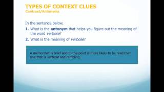 Contrast Clues 3   Antonyms and Inference
