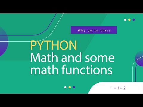 Python Tutorial For Beginners 6 Math And Math Functions With Examples