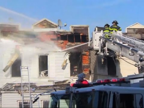 New York City Fire Hurts Eight Firefighters
