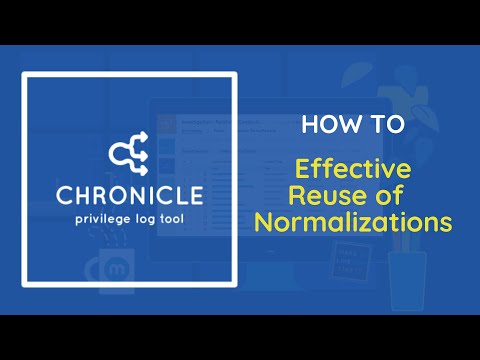 Chronicle's Effective Reuse of Name Normalizations