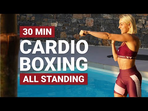 30 MIN CARDIO BOXING WORKOUT | Full Body HIIT | All Standing Cardio | Super Sweaty | Fun