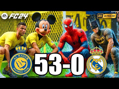 FIFA 23 | RONALDO, MESSI, SPIDER MAN, MICKEY MOUSE, ALL STARS | AL NASSR 53-0 Manchester United
