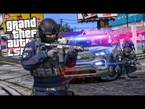 SQUADRA SWAT TEAM! (Hackers, Mafia, Gang...) - LSPDFR POLIZIA USA 👮‍♀️