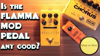 Video thumbnail for Honest Review: FLAMMA FS05 MODULATION PEDAL (vs. MXR Stereo Chorus & Phase 95) by Made by Miike