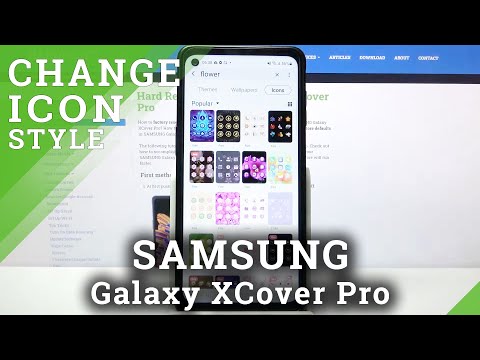 How to Change Icon Style on SAMSUNG Galaxy XCover Pro – Switch Icon Images and Style on Samsung