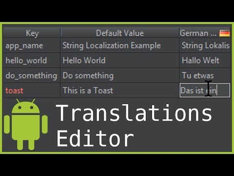 Localizing String Resources Translations Editor Android Studio Tutorial