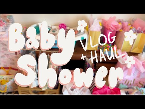 BABY SHOWER + GIFT HAUL | VLOG | Emma Alexis