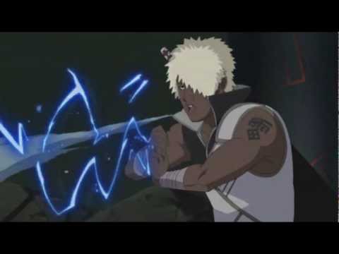 Darui - Suijinheki (Suiton) mixed with Kangekiha (Raiton) on Sasuke.
