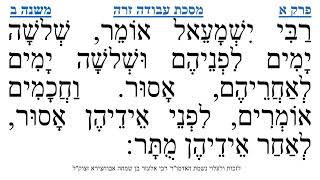 מסכת עבודה זרה פרק א משנה ב