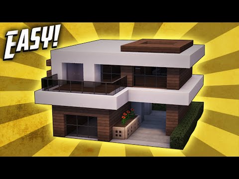 Minecraft: How To Build A Small Modern House Tutorial (#17)