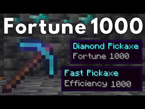 How To Get a Fortune 1000 Pickaxe in Minecraft!
